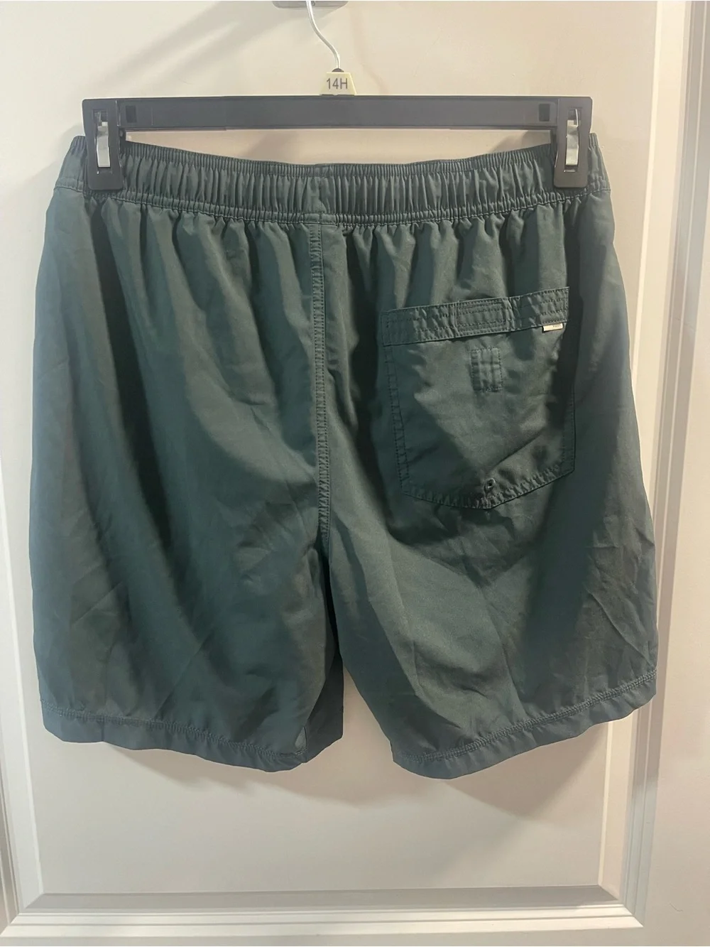 Vuori Forest Green Swim Trunks with Drawstring